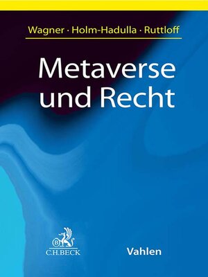 cover image of Metaverse und Recht